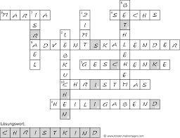 Kreuzworträtsel erstellen mit crisscross (bild: Kostenlose Kreuzwortratsel Fur Kinder