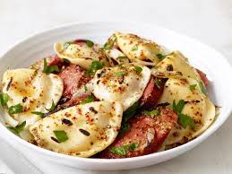 grilled pierogies and kielbasa recipe