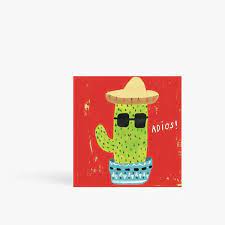 The chime visa® credit builder card is issued by stride bank pursuant to a license from visa u.s.a. Adios Cactus Leaving Card Paperchase Paperchase