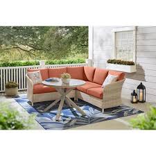 Hampton Bay Camden Point 4 Piece Wicker