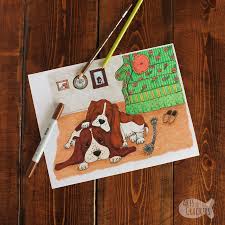 Dog coloring pages are a great way to teach what. Basset Hound Life Vintage Inspired Dog Coloring Page For Adults