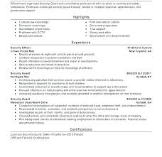 Medical Compliance Officer Resume Here Are Security Guard Sample