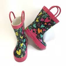 Baby Girl Size 5 Heart Rain Boots