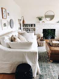 white slipcovered sofa faq