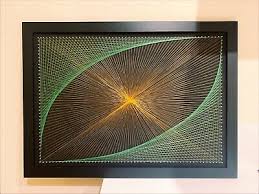 Framed Rays String Art Wall Deco Home