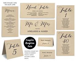 Printable Table Place Cards Printable Wedding Seating Chart Template