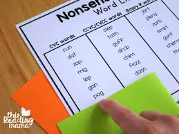 Free cvcc word family color by letter: Using Nonsense Words With Readers This Reading Mama