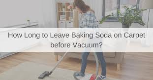 how to get baking soda out of carpet a