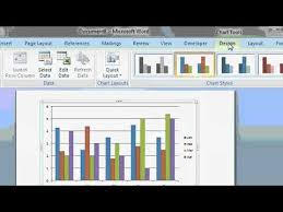 Microsoft Word 2007 Tutorial Adding A Chart With Microsoft Excel Mp4
