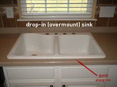 drop in sinks vs undermount