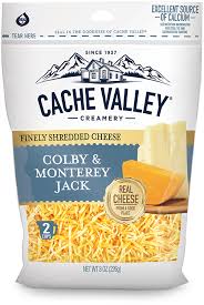 finely shredded colby jack cache
