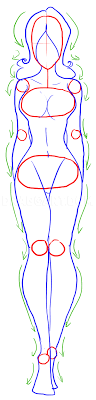 Then, draw the head, neck, and torso with a waistline on top of the stick figure outline. How To Draw Female Figures Draw Female Bodies Step By Step Drawing Guide By Mauacheron Dragoart Com