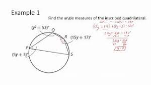 Žb is inscribed in (q. Geometry 15 2 Angles In Inscribed Quadrilaterals Youtube