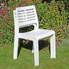 Mistral White Plastic Chair Pack Of 2