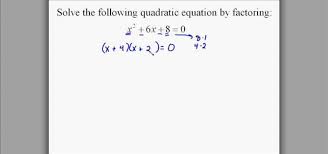 quickly solve quadratic equations