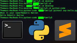 run python 3 code on terminal mac os