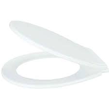 White Oval Toilet Seat Cover