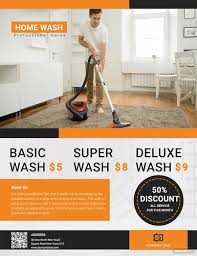 cleaning flyer templates in psd