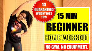 15 min easy fat burning home workout
