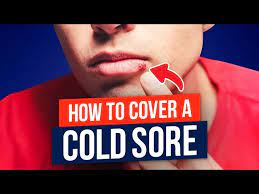 how to cover a cold sore in seconds