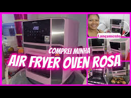 novo fritadeira air fryer oven rosa 12l