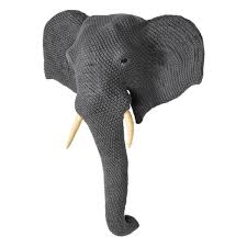 large knitted elephant head ardee