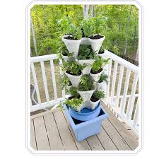 build your own self watering herb tower