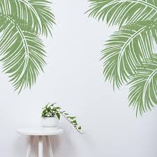Palm Leaf Stencil Tropical Leaf