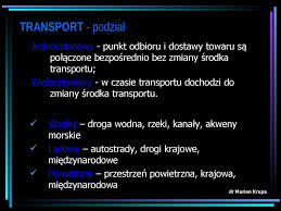 Systemy transportowe transport globalny online presentation