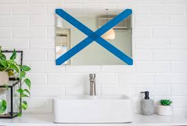 how to remove a bathroom mirror