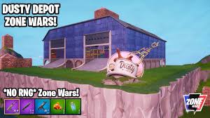 So that's why i made. No Rng Dusty Depot Zone Wars Fortnite Creative Zone Wars And Warm Up Map Code