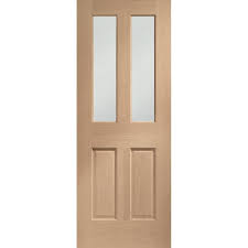 Malton Internal Oak Door With Clear