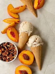 no churn peach ice cream easy summer