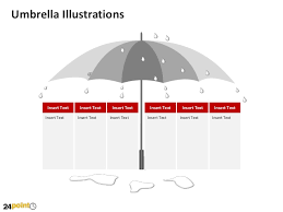 Umbrella Illustration Editable Powerpoint