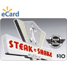 Steak n Shake $10 Gift Card (email delivery) - Walmart.com