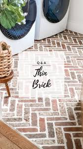 how we diy d our thin brick floors