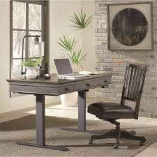 Electric lift with programmable height adjustment from keyboard height to desk height to standing. Aspenhome Oxford Lift Desk Belfort Furniture Table Desks Writing Desks