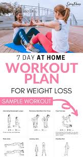 free printable 7 day home workout for