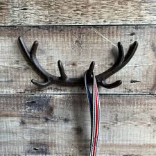Cast Iron Stag Antler Wall Mounted Coat
