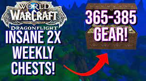 DOUBLE Weekly Chest Loot! 365-385 ILVL GEAR! (QUICK Dragonflight Guide)  100% DROP! Post-Nerf! - YouTube