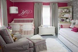 Gray And Pink Nursery Contemporary