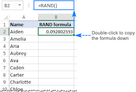 How To Randomize A List In Excel Sort Randomly Cells Rows