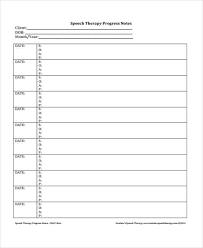 Therapy Note Templates 6 Free Word Pdf Format Download