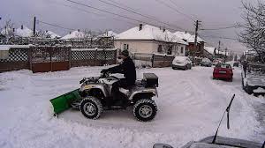 homemade atv snow plow