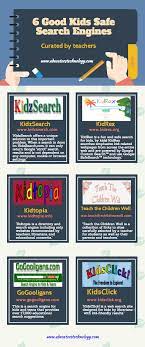 6 kids safe search engines infographic