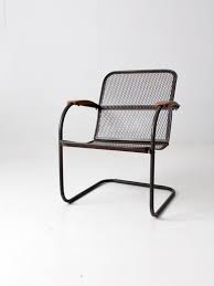 Mid Century Metal Mesh Patio Chair
