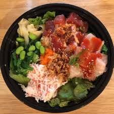 calories in poke bowl and nutrition facts