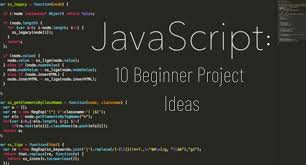 10 beginner javascript project ideas