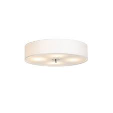 Country Ceiling Lamp White 50 Cm Drum