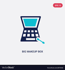 two color big makeup box icon from